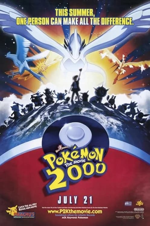 Pokémon the Movie 2000 film posteri